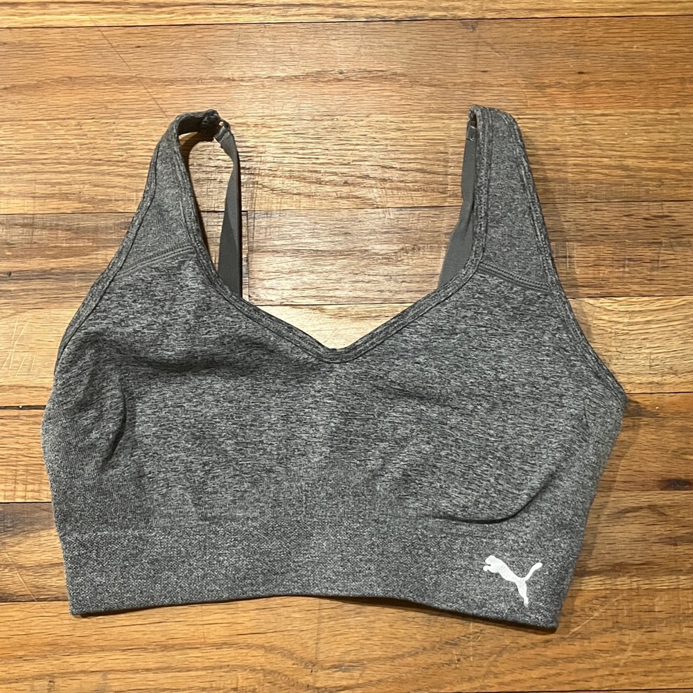 Puma Women's Charcoal Sports Bra